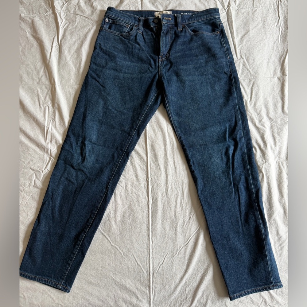 Madewell Men's Dark Blue Tapered Jeans